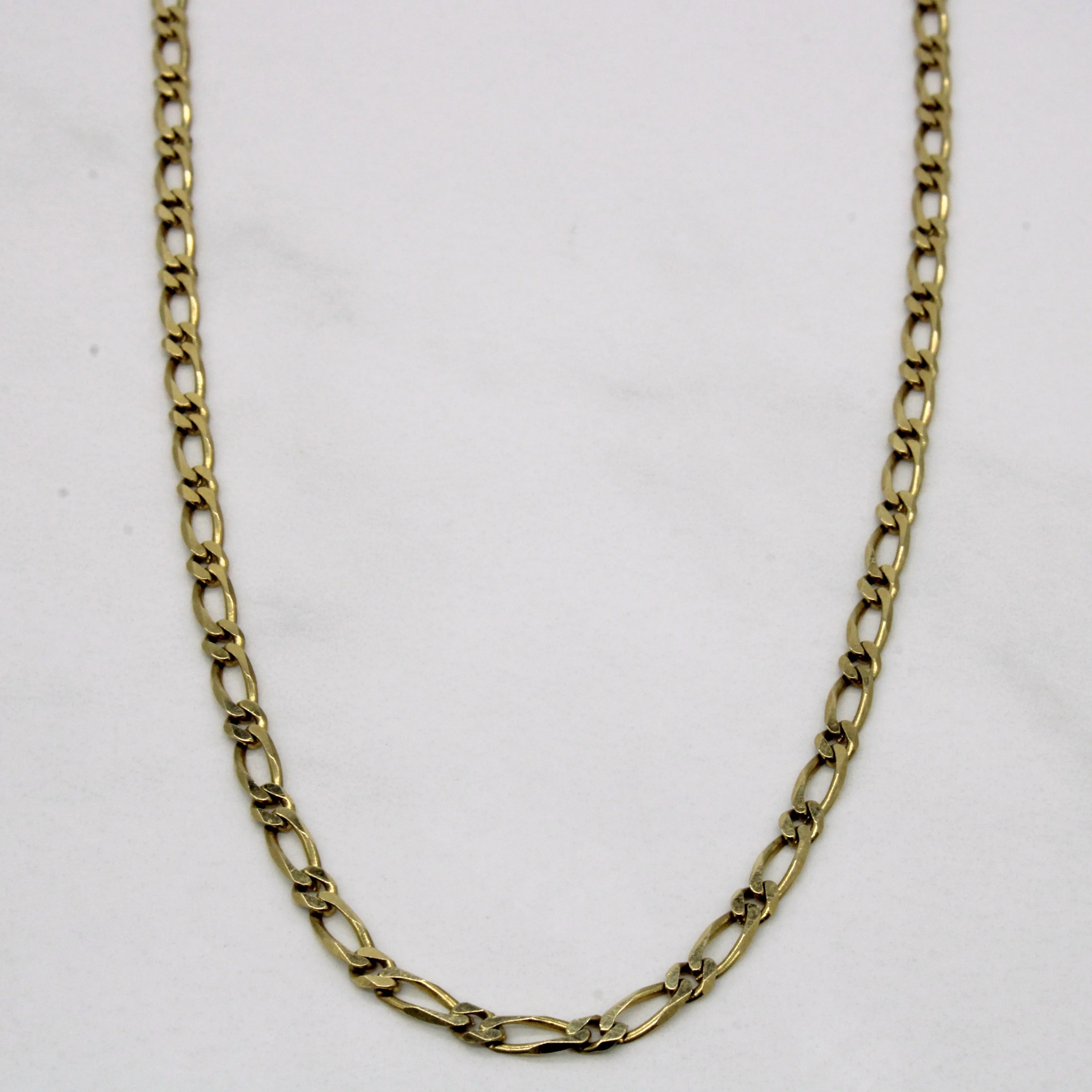 14k Yellow Gold Figaro Chain | 20" | Fashionable Craft