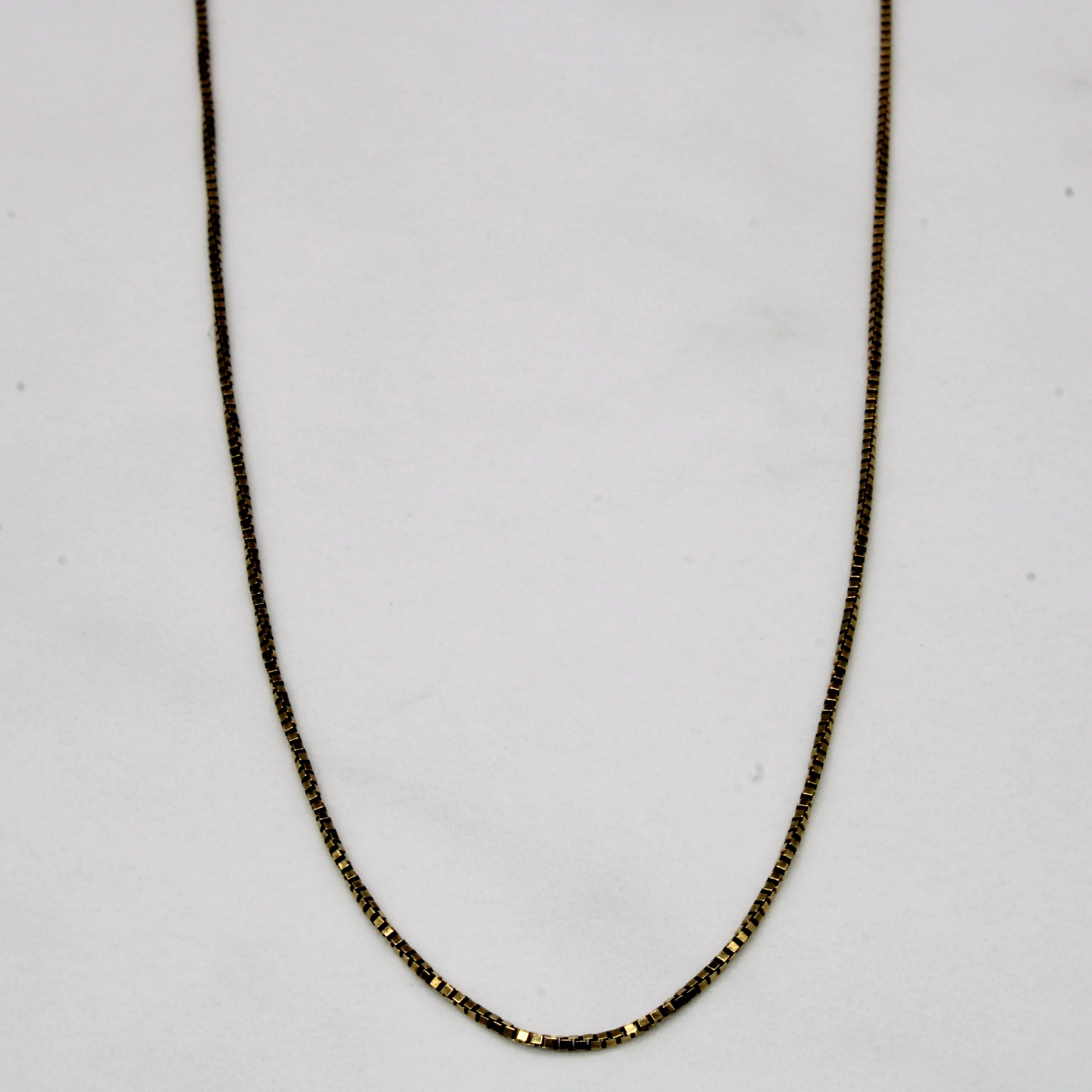 Glam Ready 18k Yellow Gold Box Link Chain | 18" |