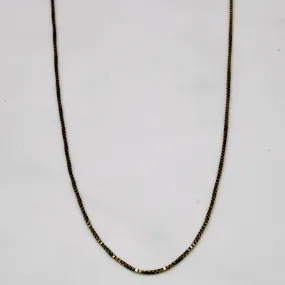 Glam Ready 18k Yellow Gold Box Link Chain | 18" |