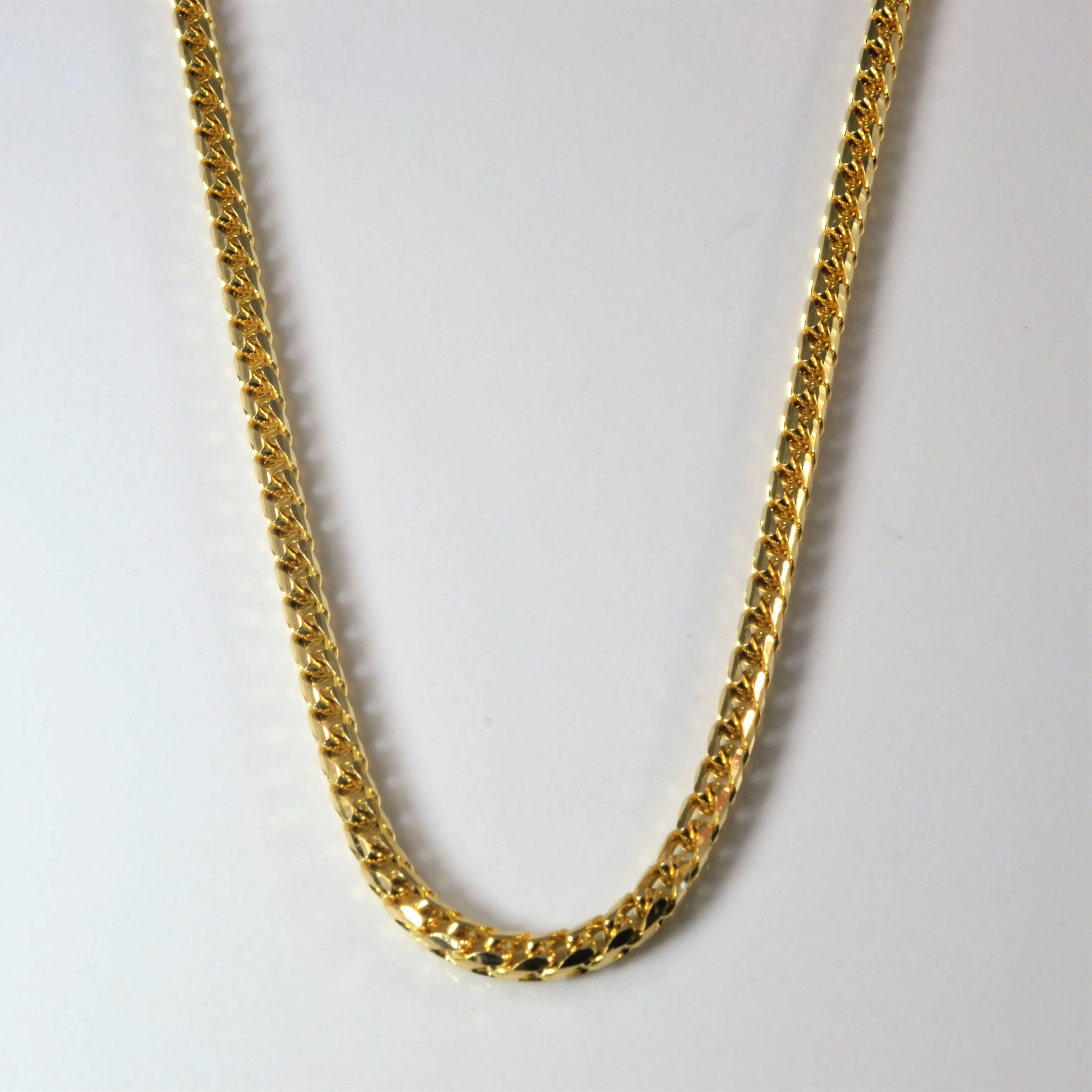 Unique Shape 10k Yellow Gold Wheat Chain | 21" |
