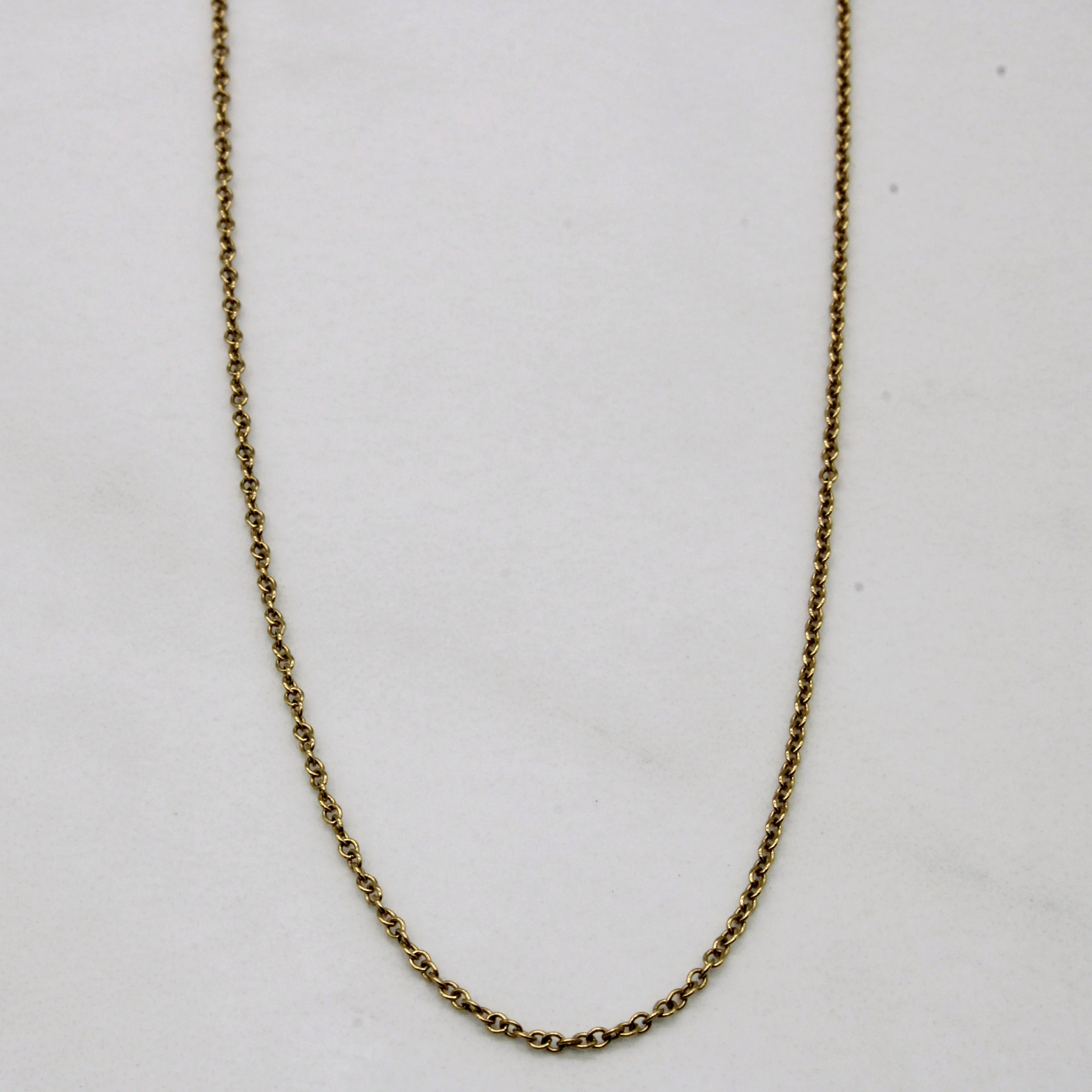 Refined Quality Tiffany & Co' 18k Yellow Gold Cable Chain | 18" |