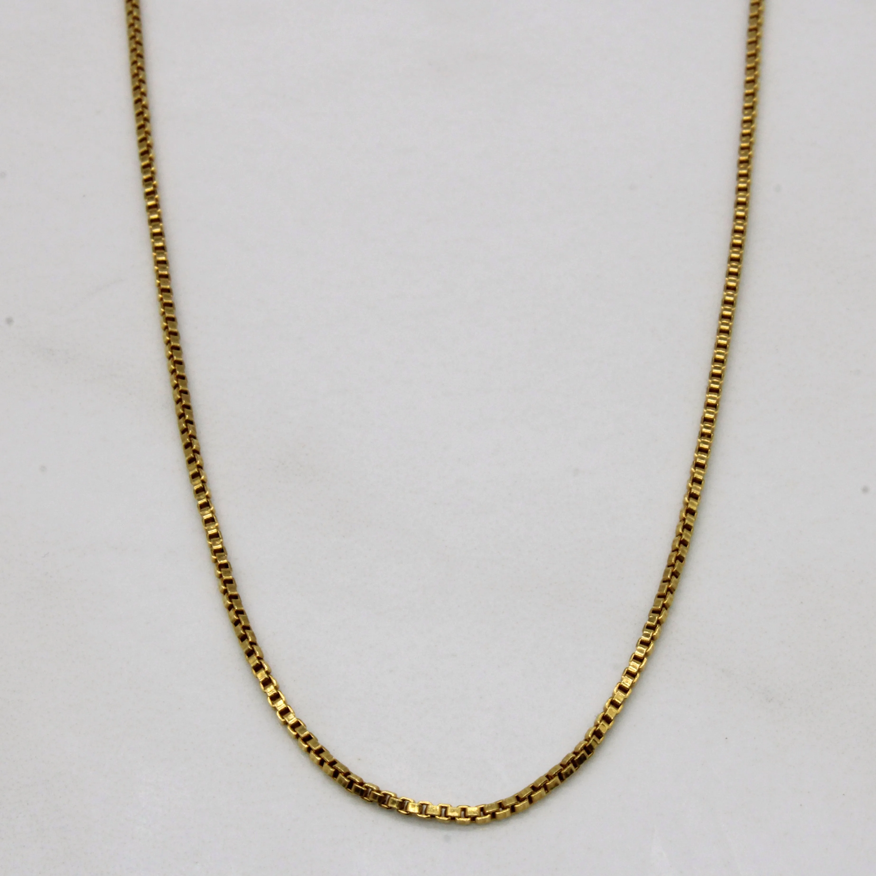 Everyday Chic 18k Yellow Gold Box Link Chain | 23" |