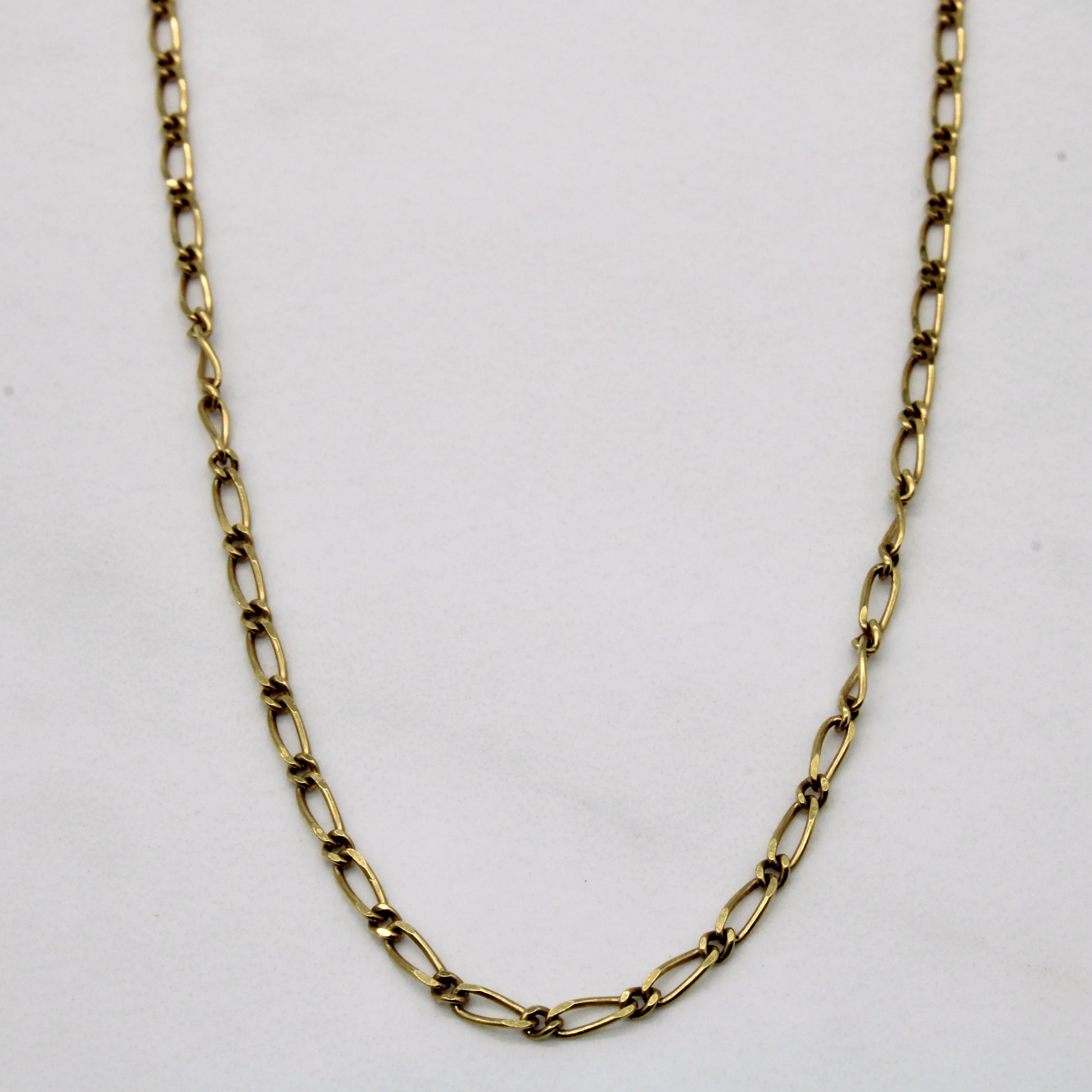 18k Yellow Gold Long Short Link Chain | 16" | Fashion Accessories Festival Outfit