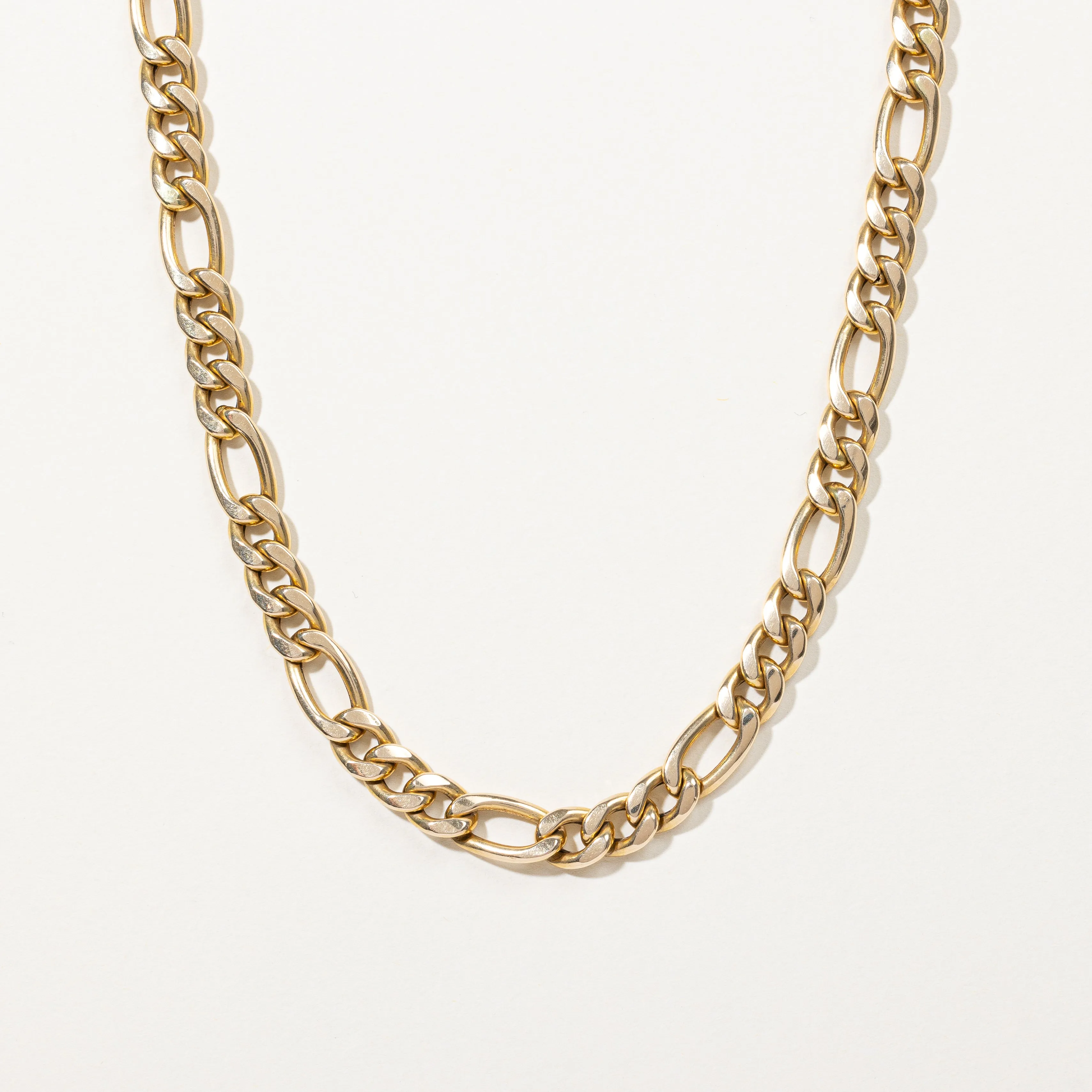 Artistic Flair Timeless Feature 14k Yellow Gold Figaro Chain | 20" |