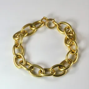 Pure Detail 18k Yellow Gold Rolo Chain Bracelet | 7" |