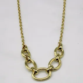 Charming Jewelry Distinctive Look 14k Yellow Gold Necklace | 18" |