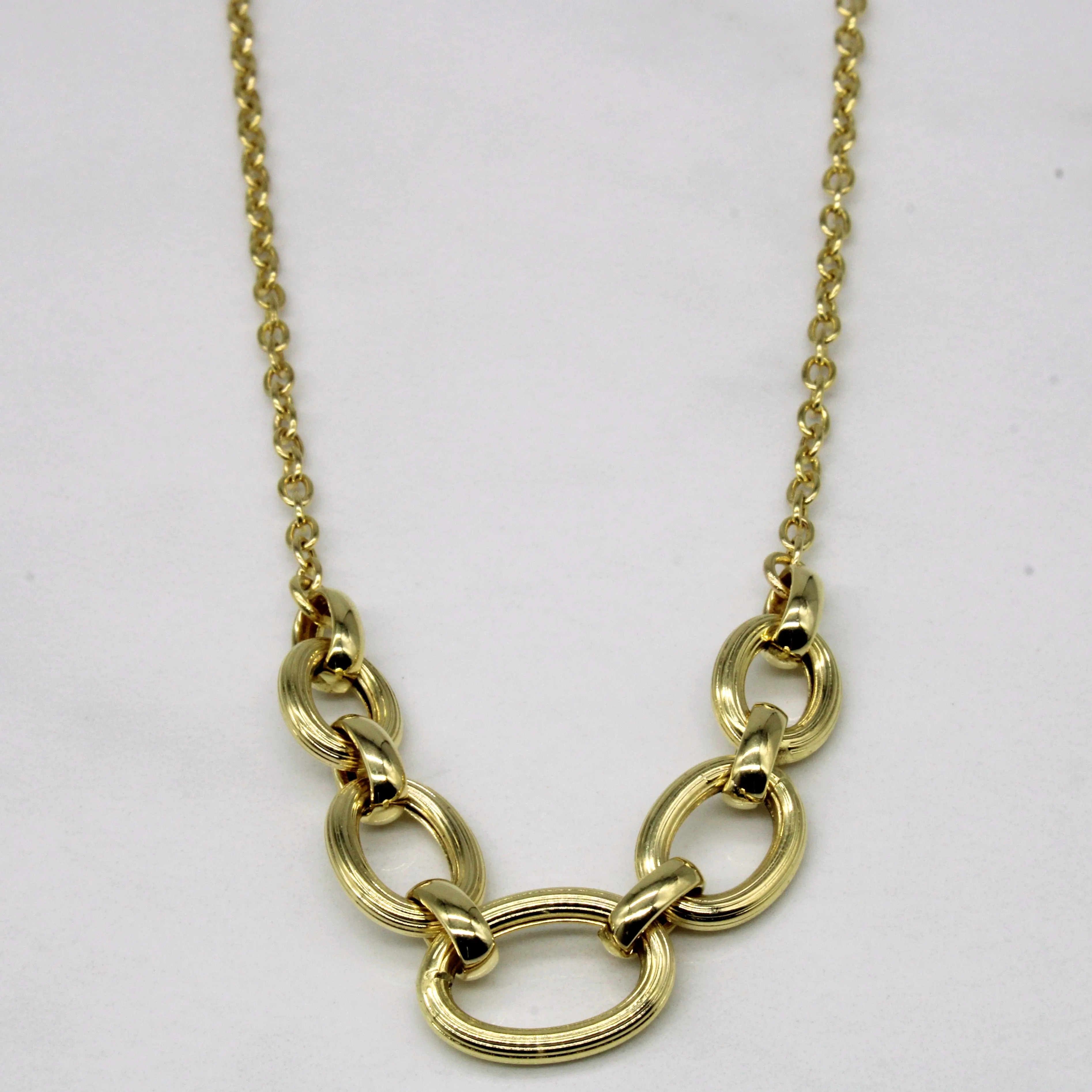 Charming Jewelry Distinctive Look 14k Yellow Gold Necklace | 18" |