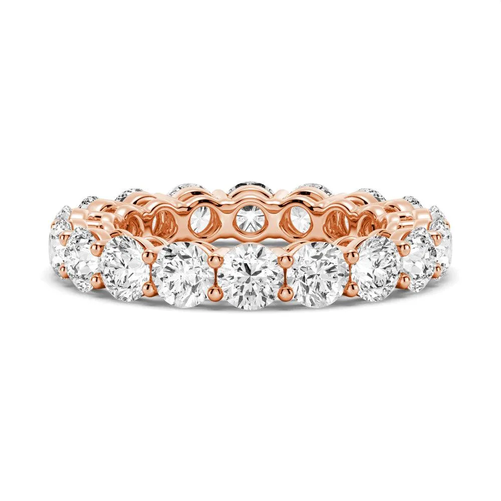 Subtle Spark Weekend Ready 5.4 CT. Shared Prong Round Moissanite Eternity Band
