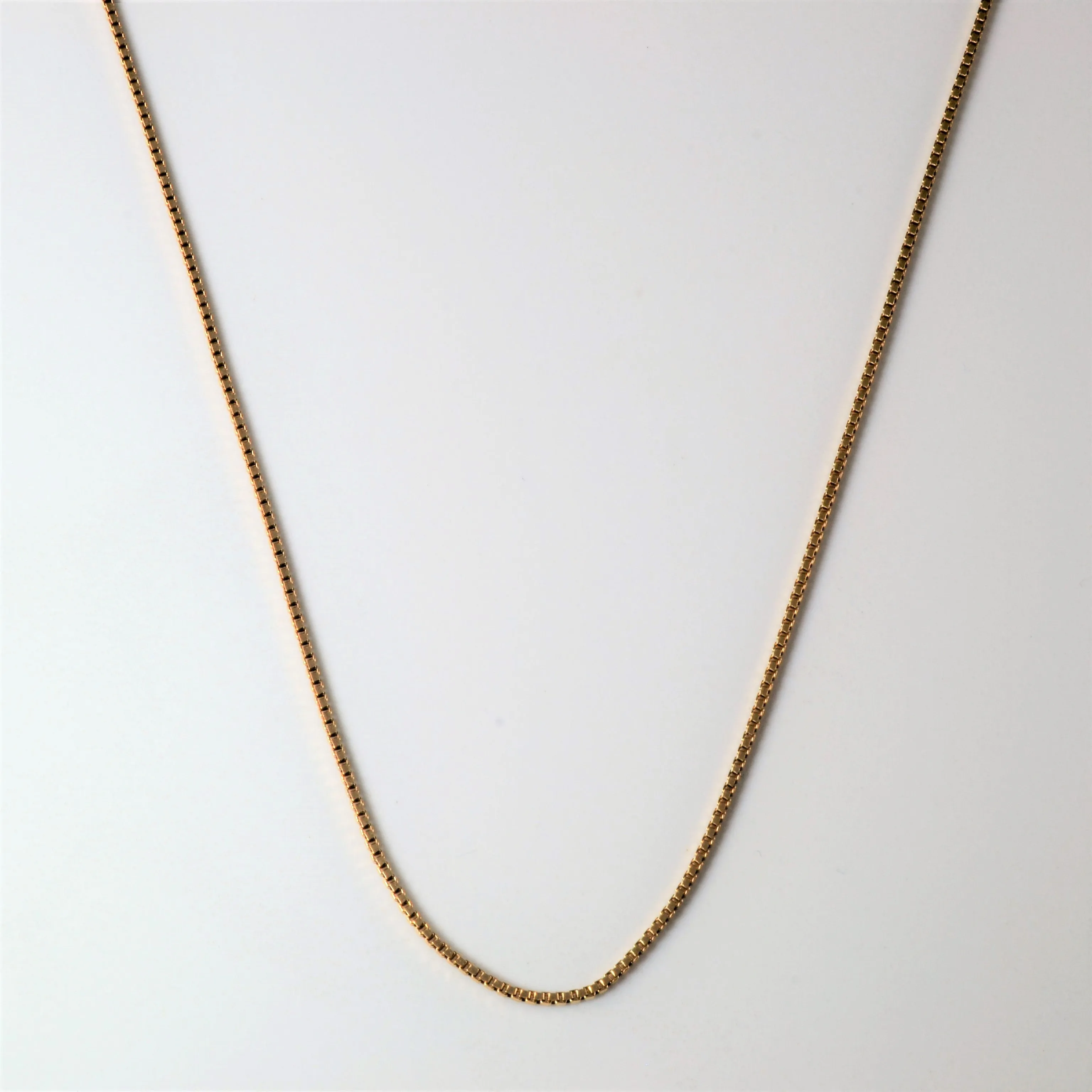 Natural Flow Allure Detail 10k Yellow Gold Box Chain | 16"|