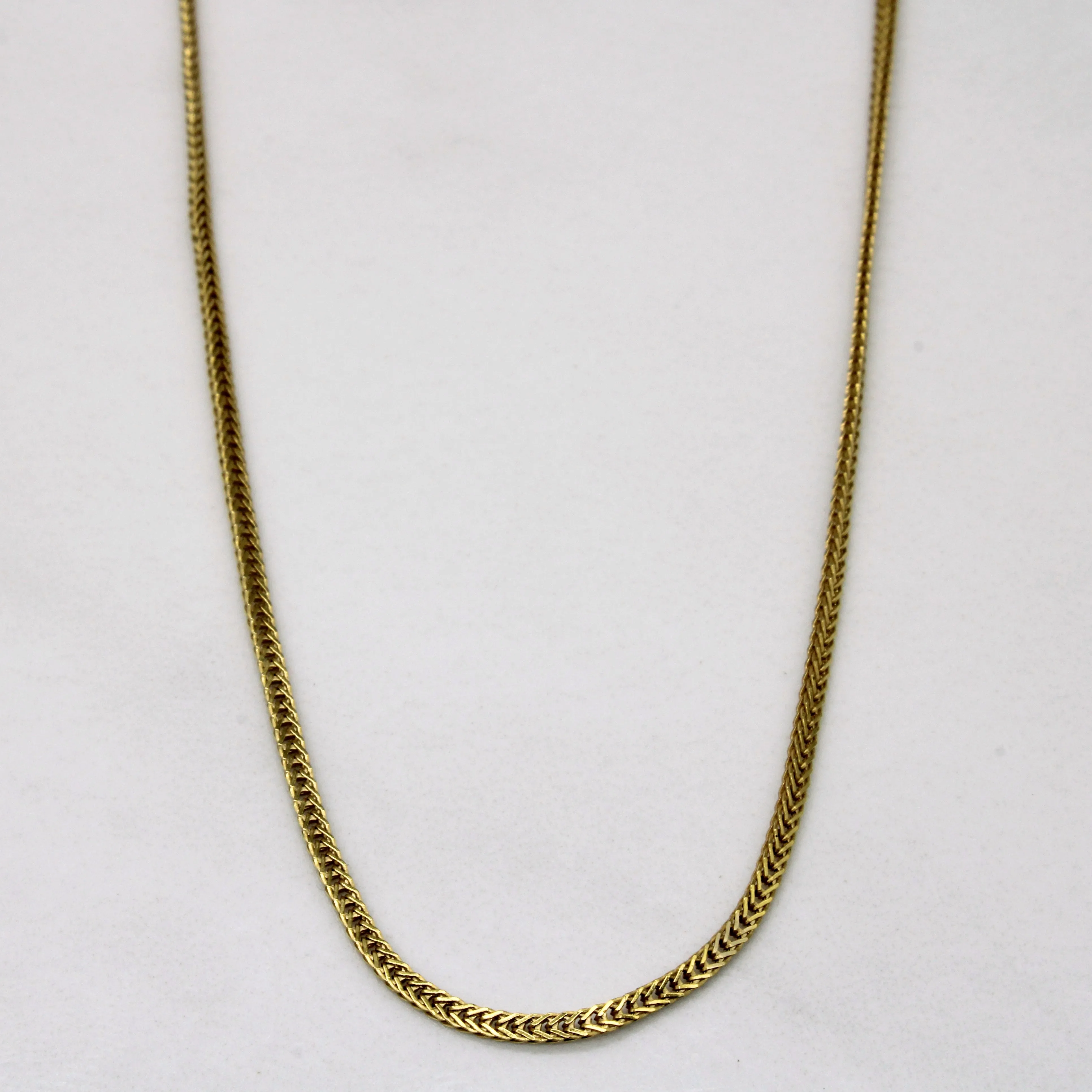 Luxe Mood Luxury Craft 14k Yellow Gold Flat Link Chain | 20" |