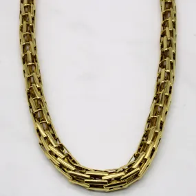 Yellow Gold Birdcage Chain Necklace | 18" | Flawless Glam Exclusive Charm