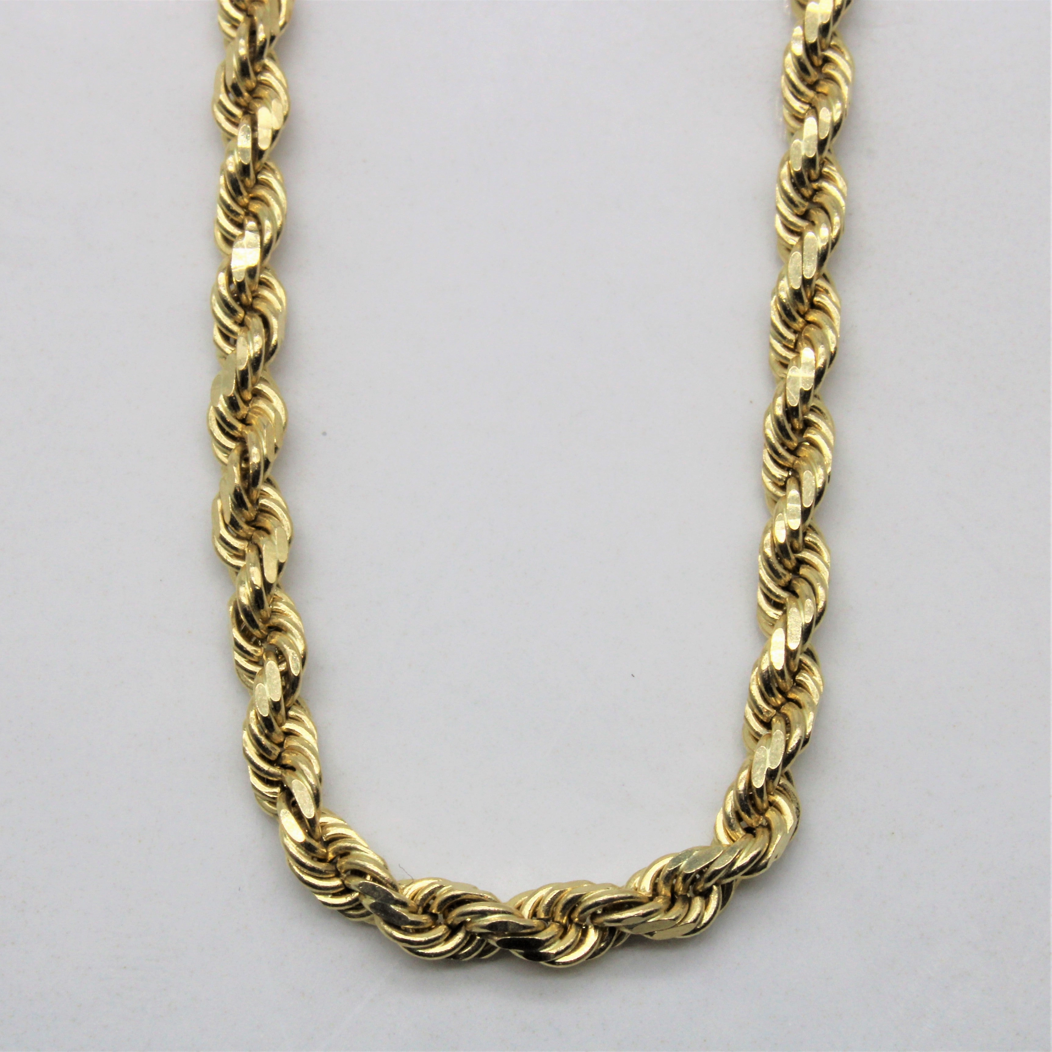 Urban Pop Sophisticated Jewelry Pieces 10k Yellow Gold Rope Chain | 24" |