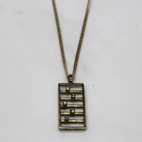 Sliding Diamond Bar Pendant Necklace | 0.15ctw | 22" | Fall Vibes Sleek Glow