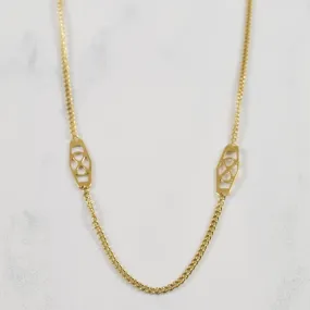 10k Yellow Gold Filigree Chain | 18" | Gleaming Gem Elegant Pop