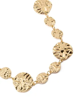 Vibrant Craftwork Gold Molten Mixed Coin Belt