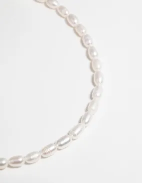 Gold Plated Necklace with Freshwater Pearls Spark Touch Lifestyle Fit