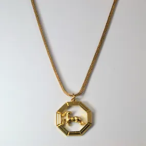 Gold Ram Necklace | 16" | Lustrous Edge
