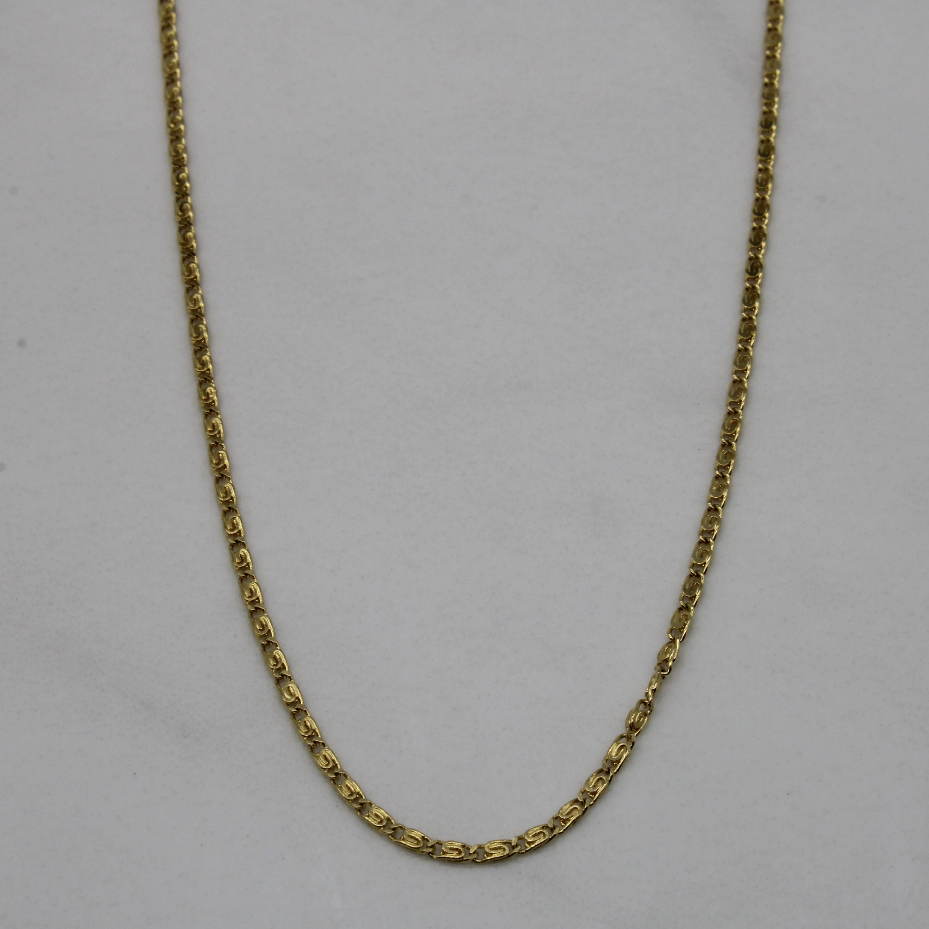 18k Yellow Fancy Link Chain | 18" | Pastel Mood