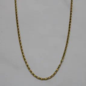 18k Yellow Fancy Link Chain | 18" | Pastel Mood
