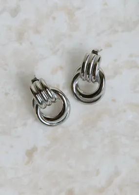 Industrial Trinket Unique Finish Pamela Earring - Silver