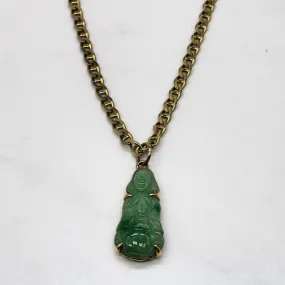 Radiant Accessories Layer mood Carved Jadeite Necklace | 8.00ct | 18" |
