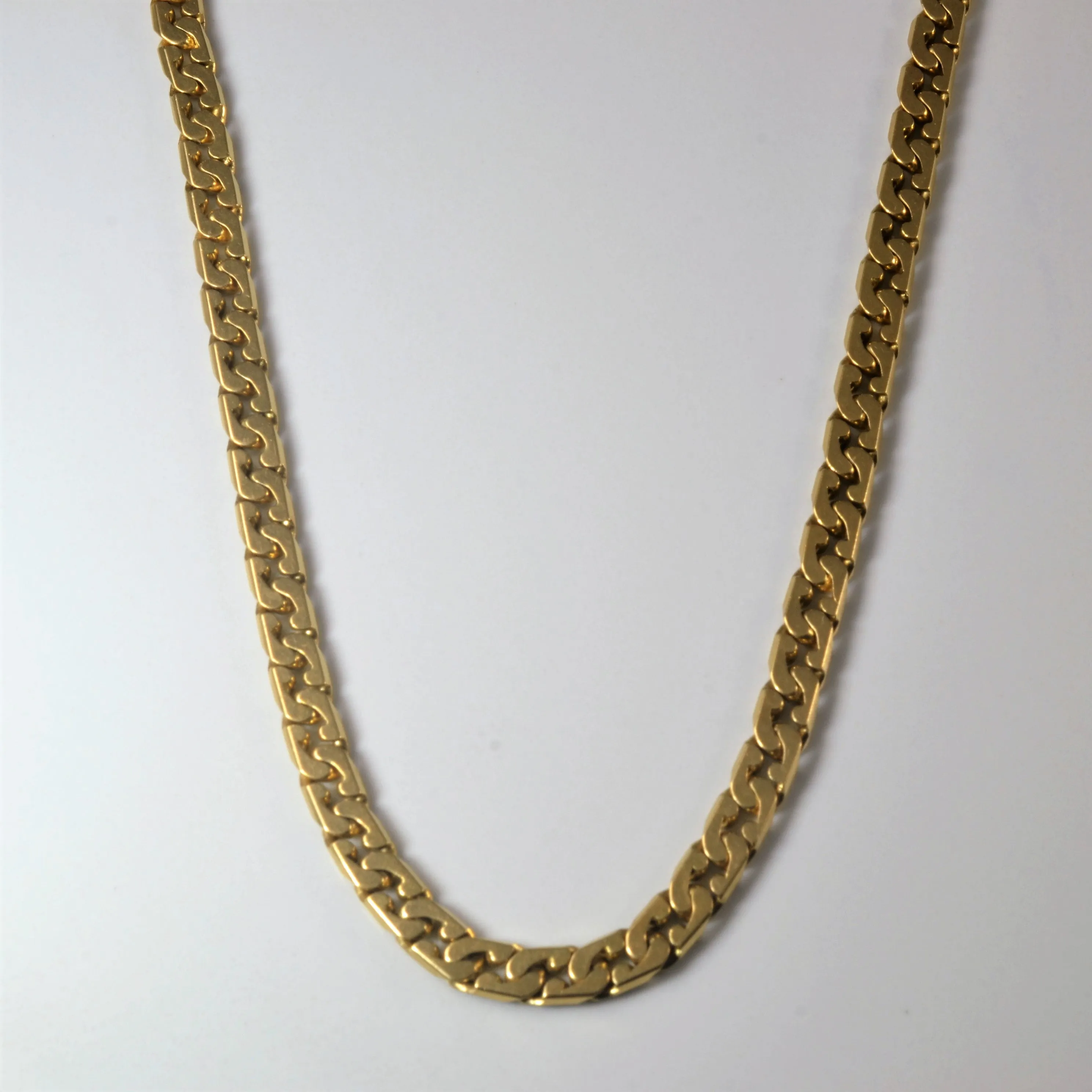 Shine On 18k Yellow Gold Heavy Curb Chain | 16" |