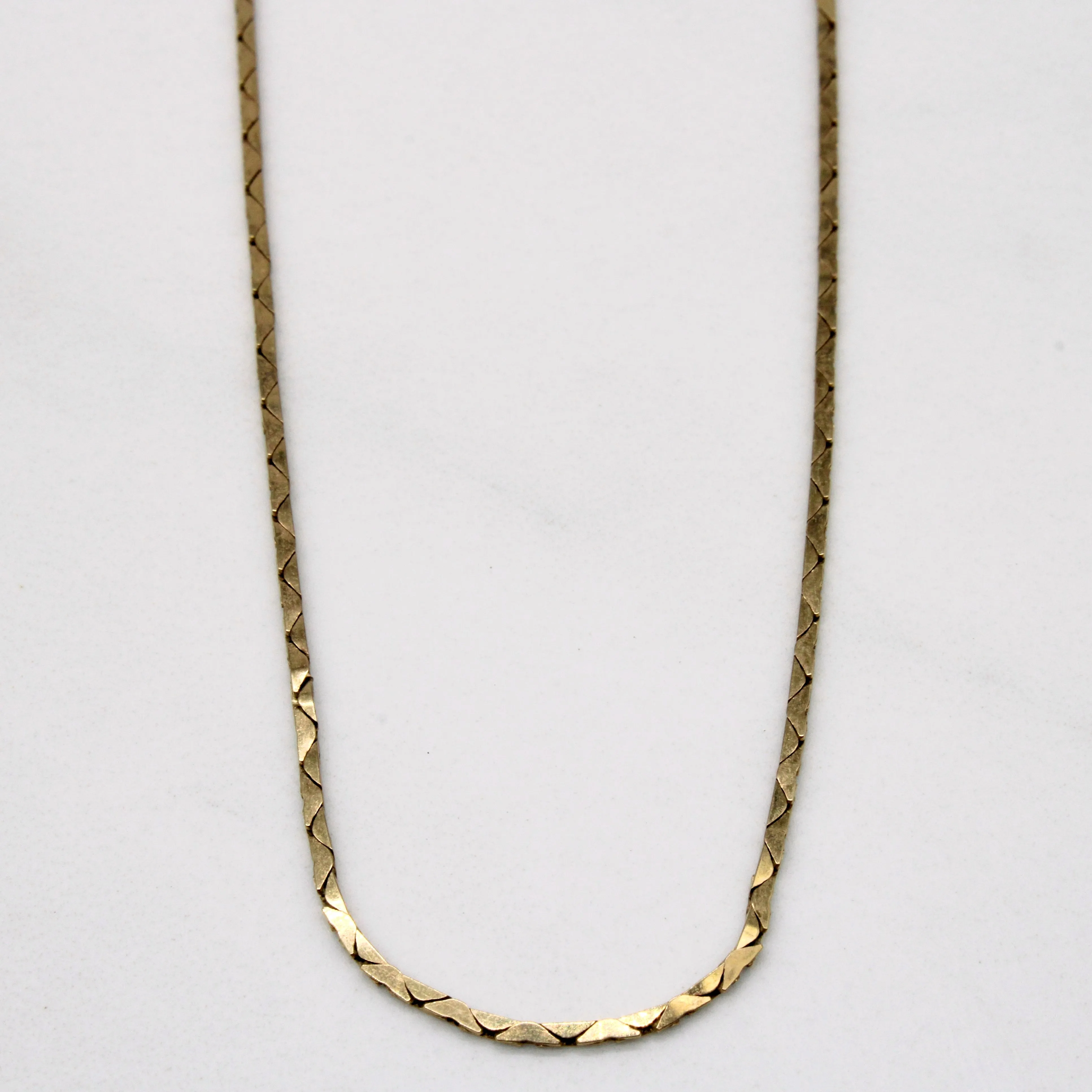 Glow Layer 10k Yellow Gold Bar Link Chain | 19" |