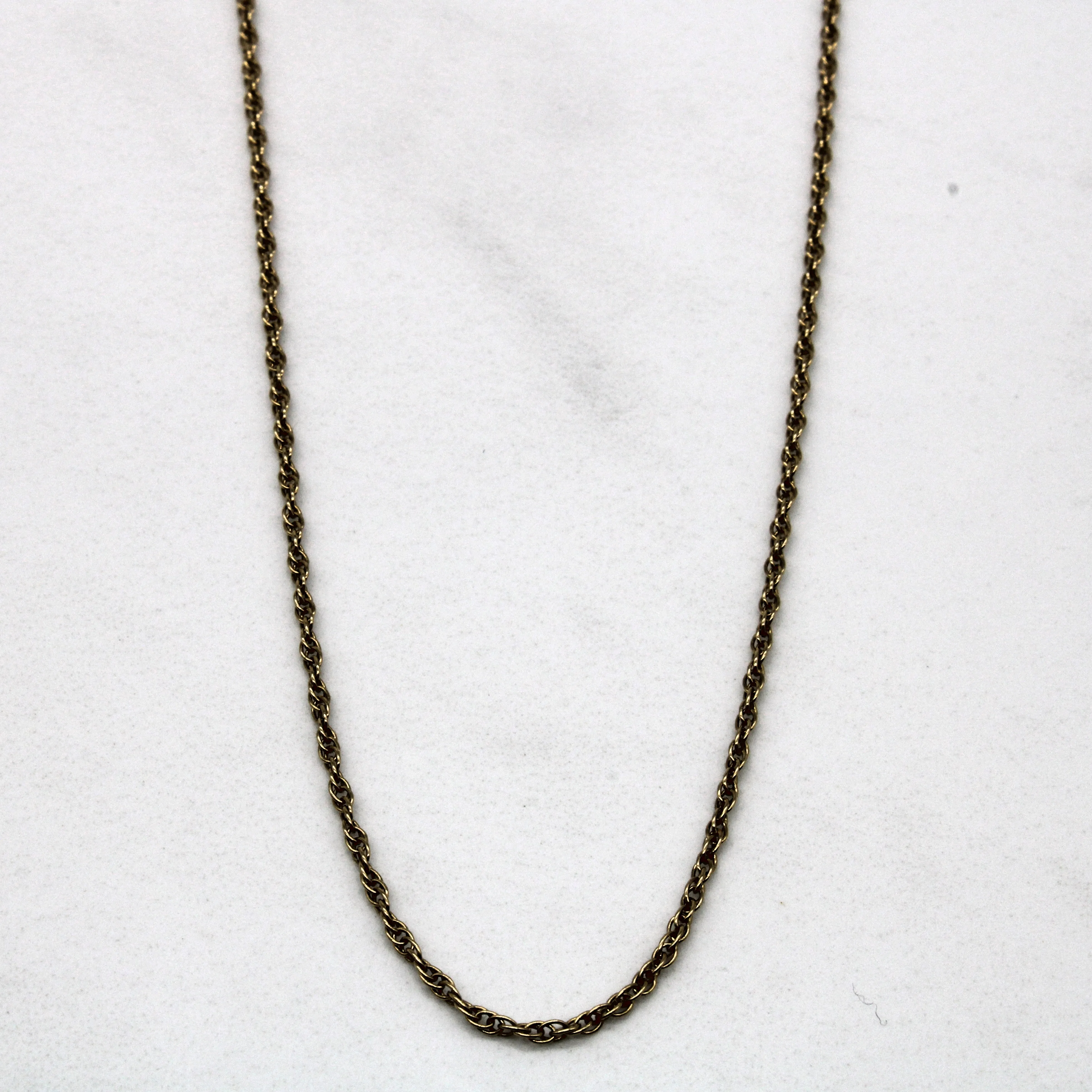 14k Yellow Gold Rope Chain | 19" | Artisan Jewelry Elegant Silhouette