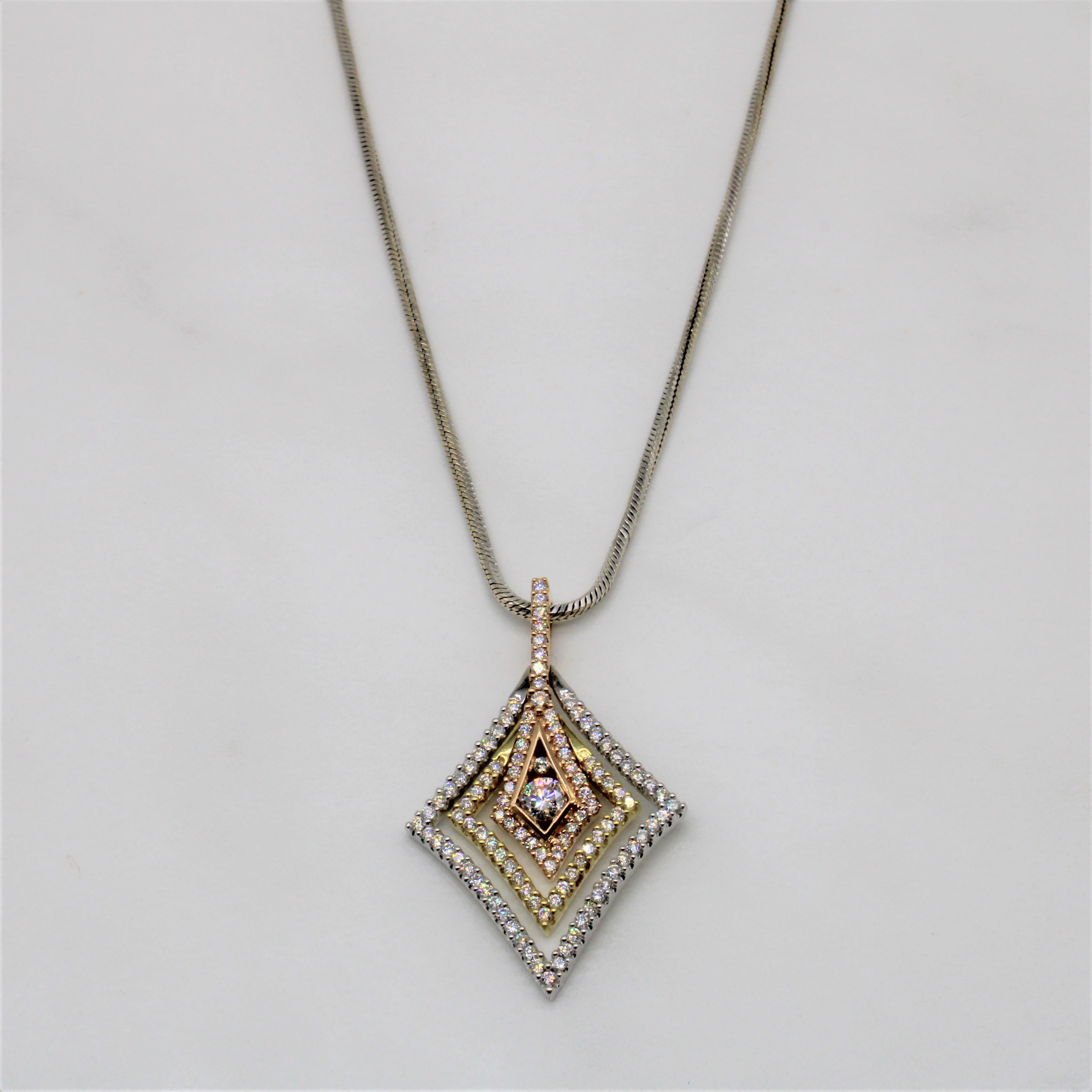 Timeless Wardrobe Simon G' Radiant Diamond Necklace | 1.00ctw | 17" |