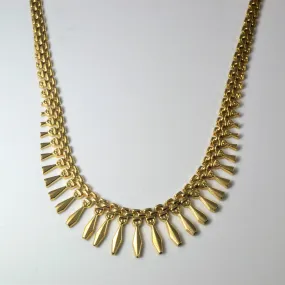 Gradient Burst Gold Necklace | 17" | Cute Accent