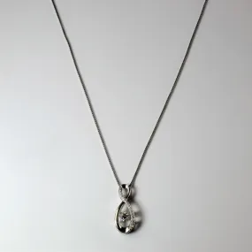 Refined Glow Hanging Diamond Drop Pendant Necklace | 0.34ctw | 18"|