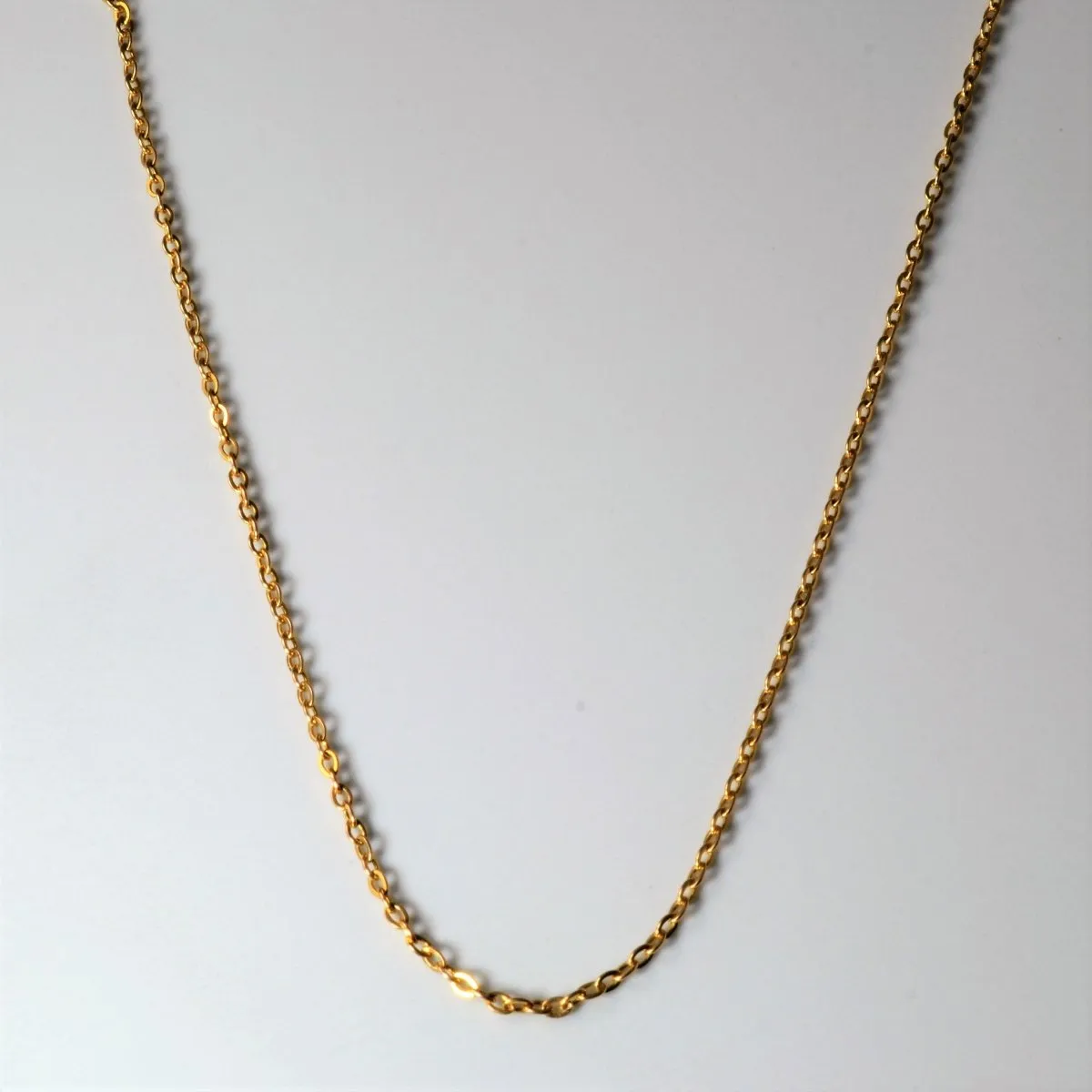 Evening Ensemble 10k Yellow Gold Cable Chain | 15" |