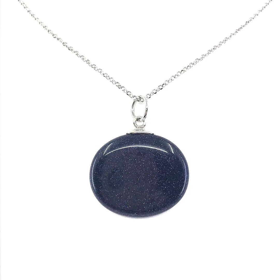 Sterling Silver Sandstone Pendant Necklace Personalized Item