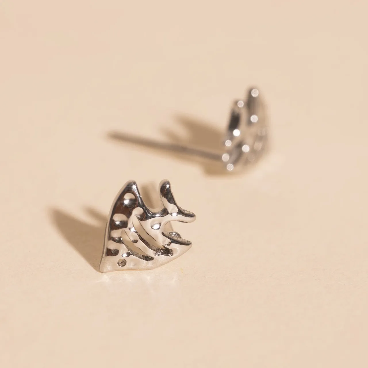 Angel Fish Stud Earrings Simple Piece