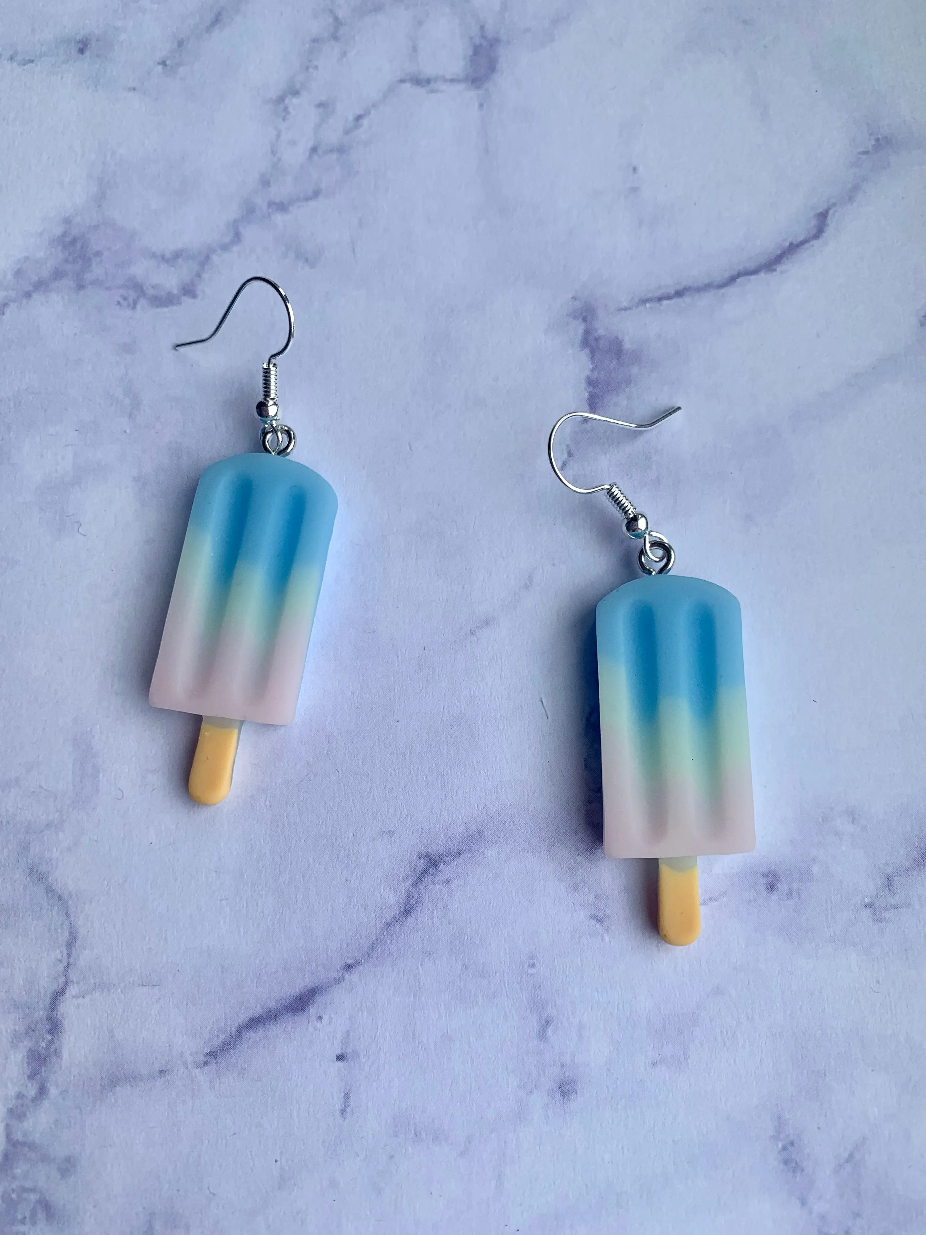 Ice Lolly Earrings Contemporary Appearance Glittery Accessory
