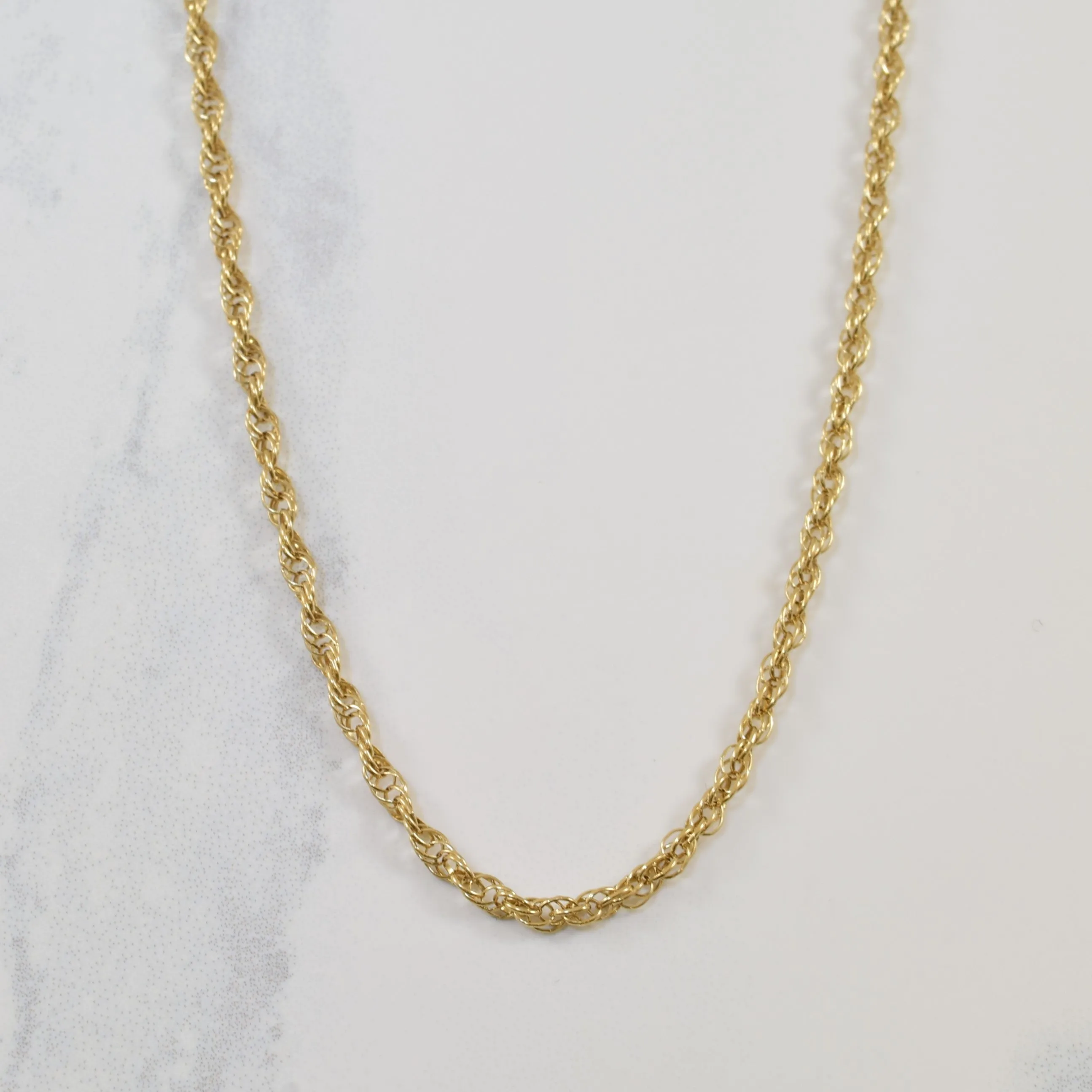 Vibrant Feel 10k Yellow Gold Prince of Wales Chain | 20" |