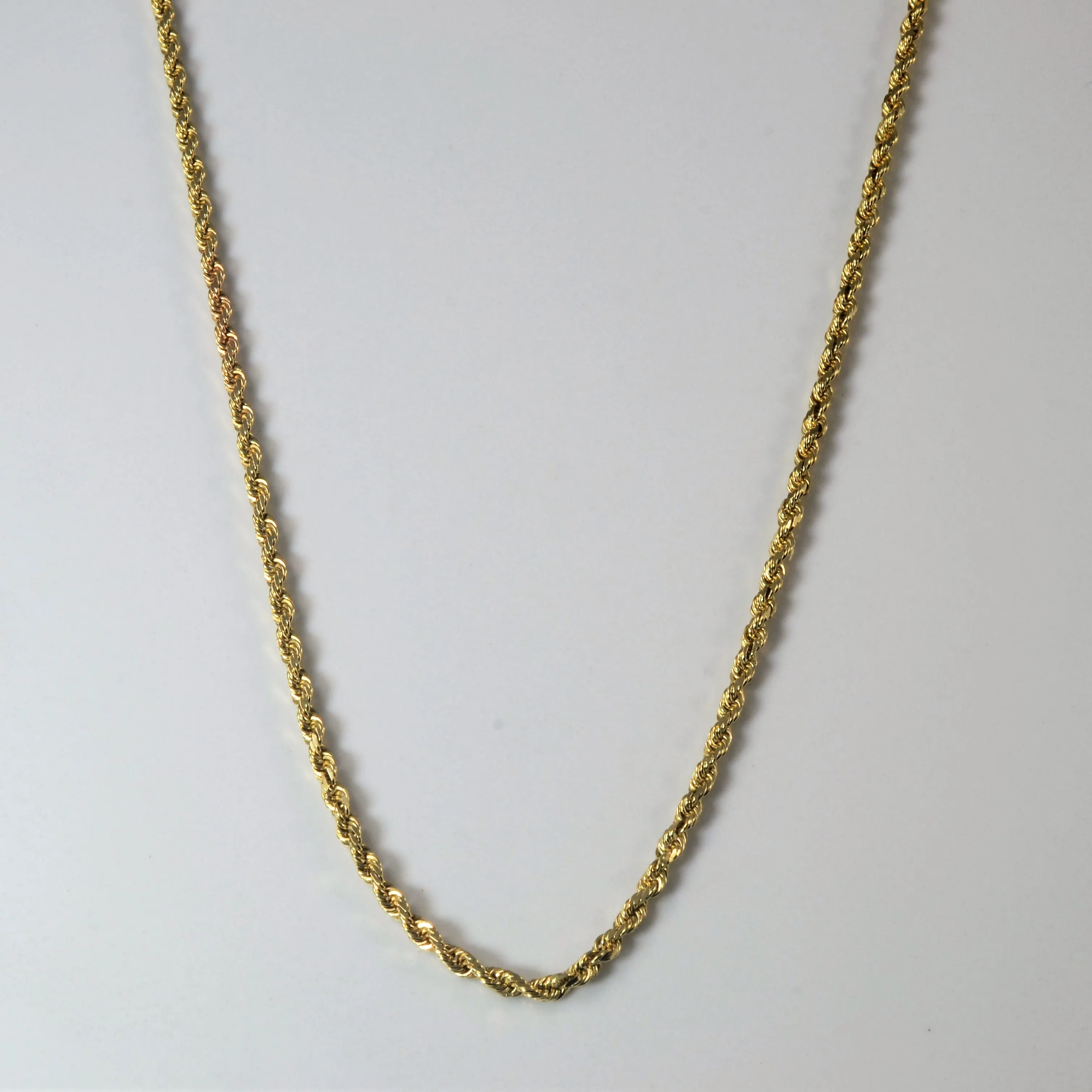 10k Yellow Gold Rope Chain | 24" | Fashion Sparkle