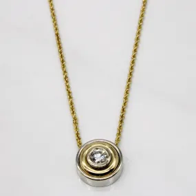 Dramatic Touch Creative Accent Illusion Set Diamond Pendant & Necklace | 0.35ct | 18" |