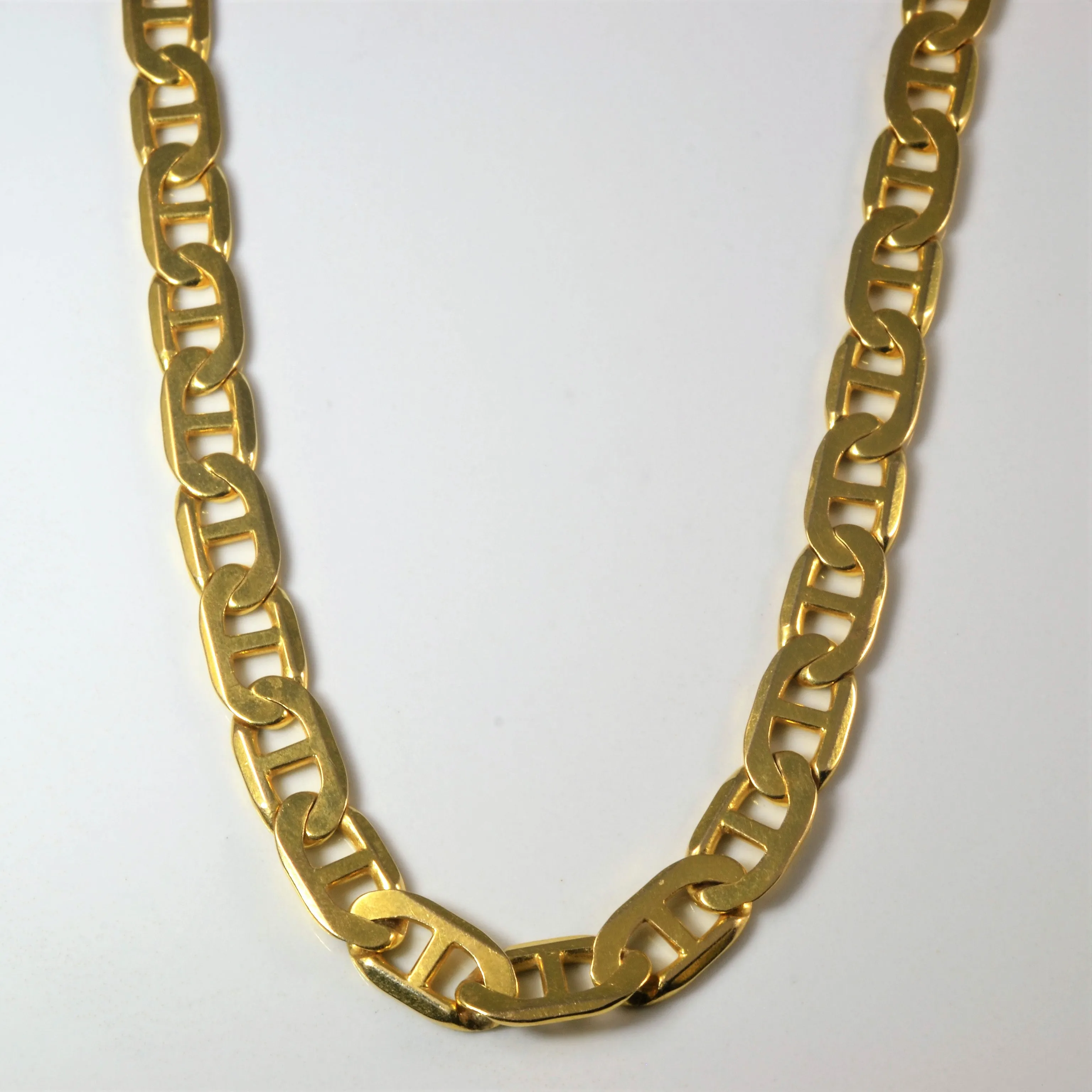 Distinct Highlight 14k Yellow Gold Anchor Chain | 22" |