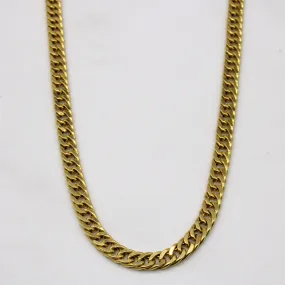 Formal Look Classic Craftwork 18k Yellow Gold Curb Chain | 20" |