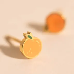 Embellished Item Corporate Accent Mini Peach Stud Earrings