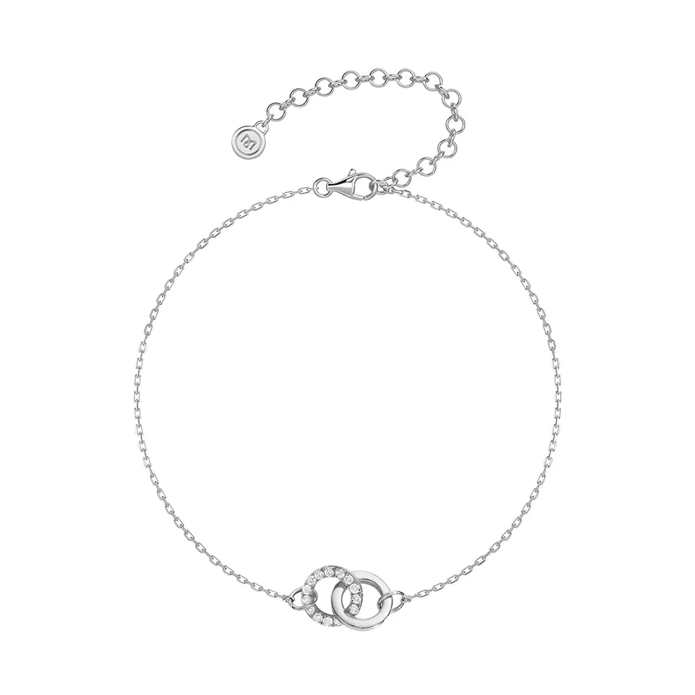 Occasion Ready Interlocking Dual Hoop Bracelet