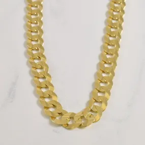 Modern Element Italian 10k Yellow Gold Cuban Chain | 26" |