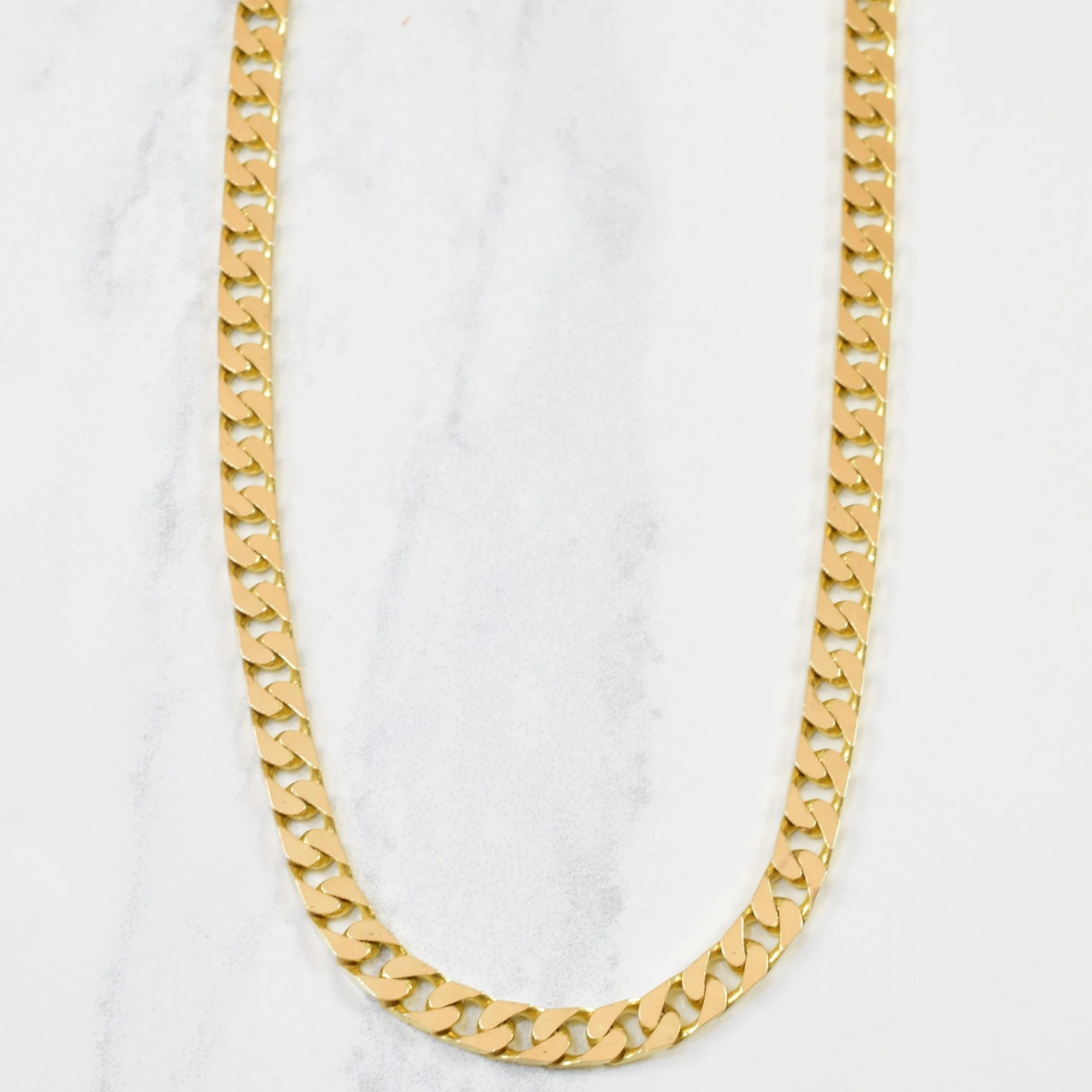 Eternal Classic Precious Detail Italian 10k Yellow Gold Curb Chain | 21.5" |