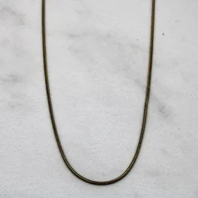 Italian 18k Yellow Gold Snake Chain | 16" | Elegant Shape
