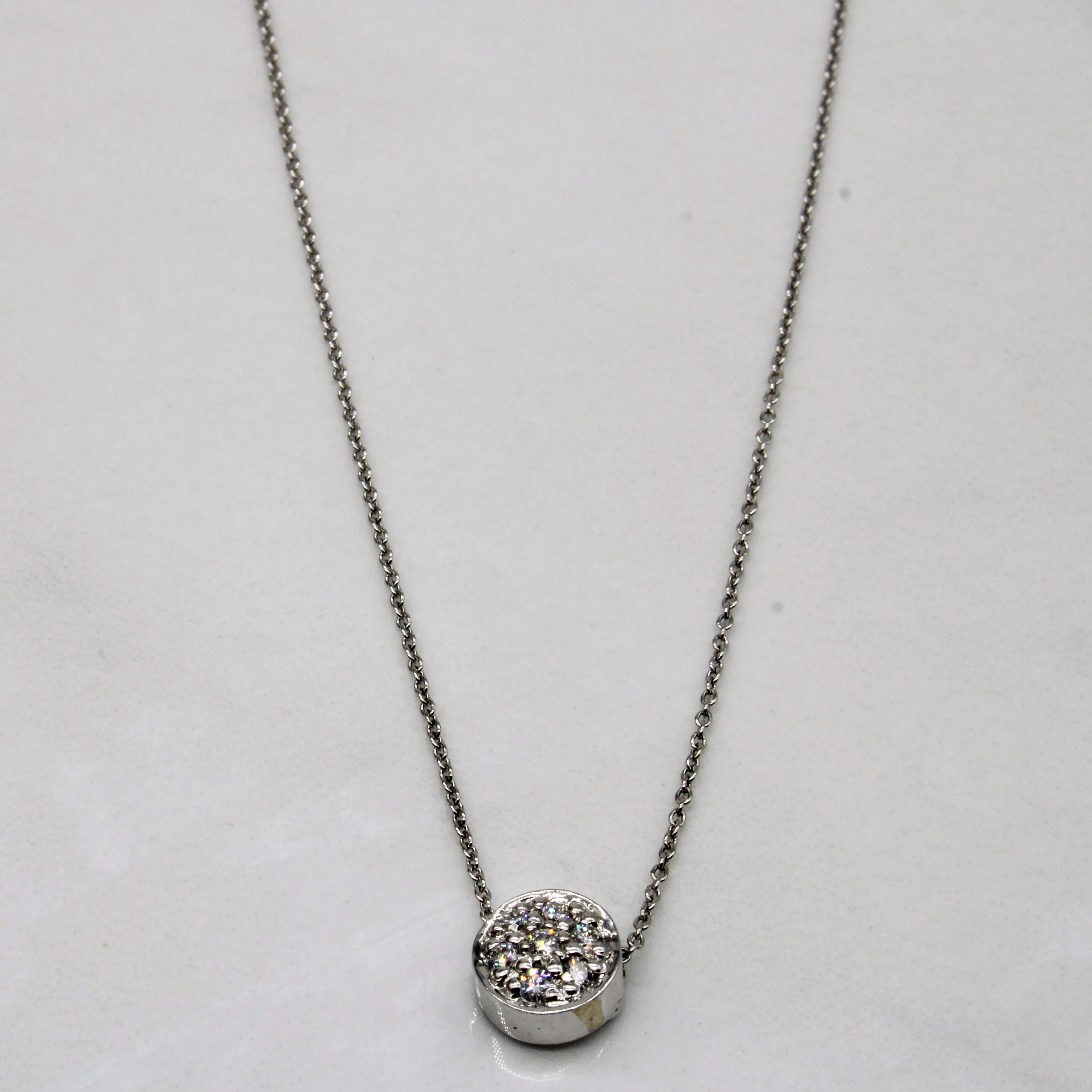 Italian Diamond & Synthetic Ruby Pendant & Necklace | 0.11ctw, 0.02ct | 17" | Signature Piece Bold Sparkle