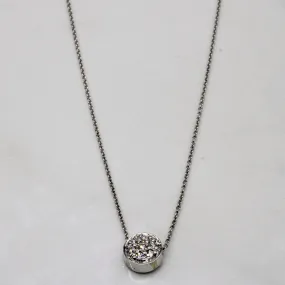 Italian Diamond & Synthetic Ruby Pendant & Necklace | 0.11ctw, 0.02ct | 17" | Signature Piece Bold Sparkle