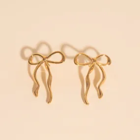 Jumbo Bow Stud Earrings Daytime Trinket