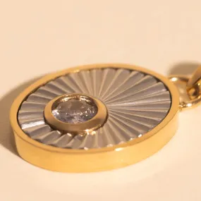 June Birthstone Necklace Charm Formal Event Piece Embellished Jewelry