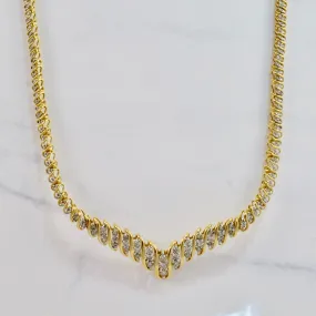 Vivid Charm Large Diamond Necklace | 5.74 ctw SZ 16.5" |